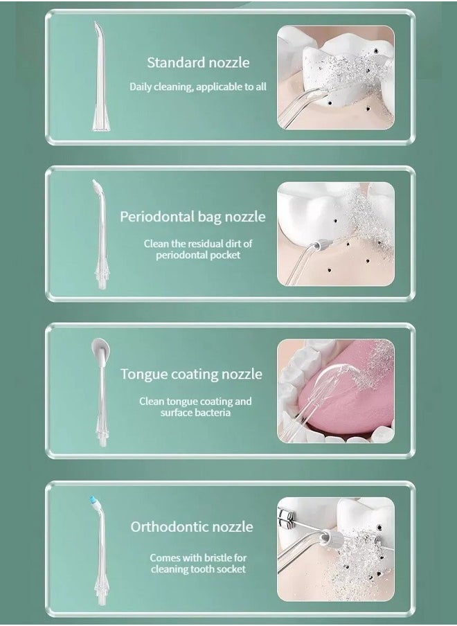 Bukela - Water Flosser for Teeth Cordless, Professional Oral Irrigator,Plaque Remover, Rechargeable Dental Water Jet for All Teeth with 280ML Water Tank and 5 Jet Tips for Travel Home - Image 1