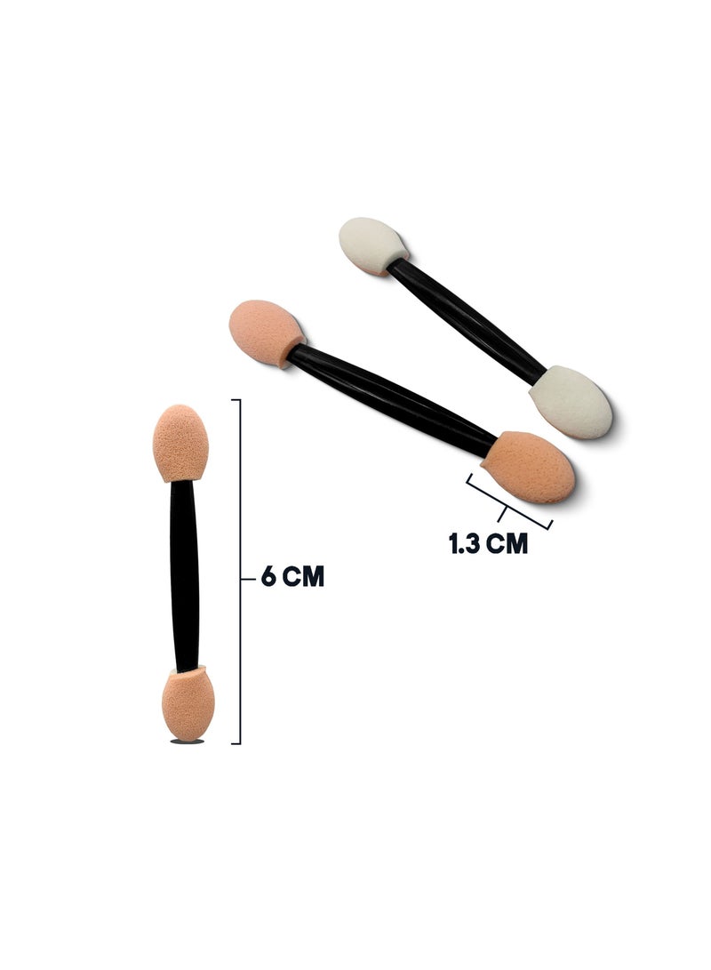 HOFEESEA 50PCS Eyeshadow Applicators Double Sided Eye Makeup Applicators Short Sponge Eyeshadow Applicator with Box - Image 5