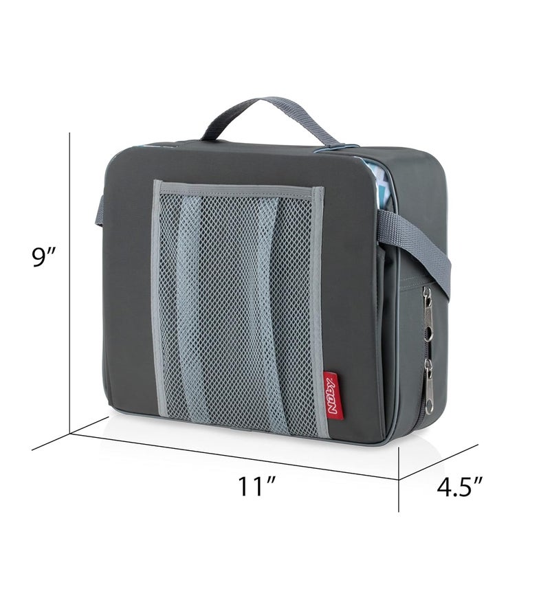 Nuby Easy Go Booster Seat  Travel Booster Seat for Babies and Toddlers  Holds Up to 35 Pounds  9 Months  Gray - Image 3