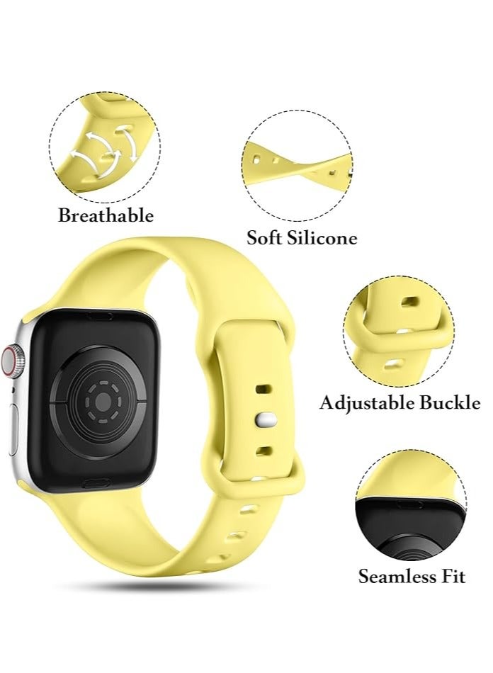 Strap Compatible with Apple Watch Band 49mm 45mm 44mm 42mm /46mm Breathable Silicone Sport Replacement Wristband Strap for iWatch Ultra/Ultra2 Series 9/8/7/6/5/4/3/2/1/SE/SE2 - Image 2