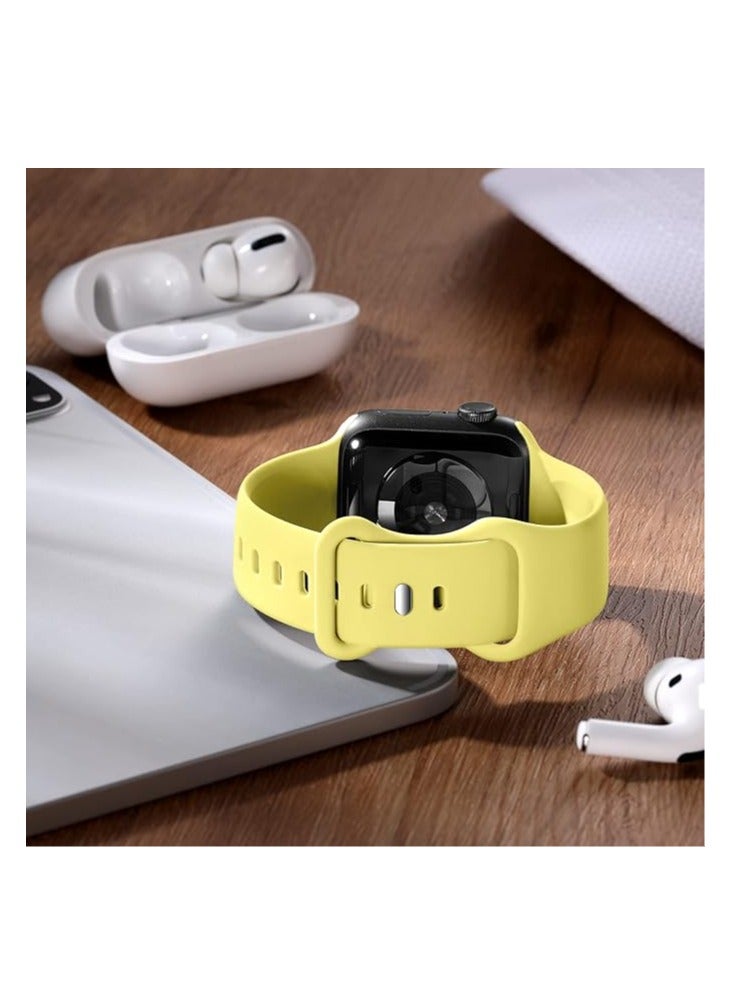 Strap Compatible with Apple Watch Band 49mm 45mm 44mm 42mm /46mm Breathable Silicone Sport Replacement Wristband Strap for iWatch Ultra/Ultra2 Series 9/8/7/6/5/4/3/2/1/SE/SE2 - Image 3