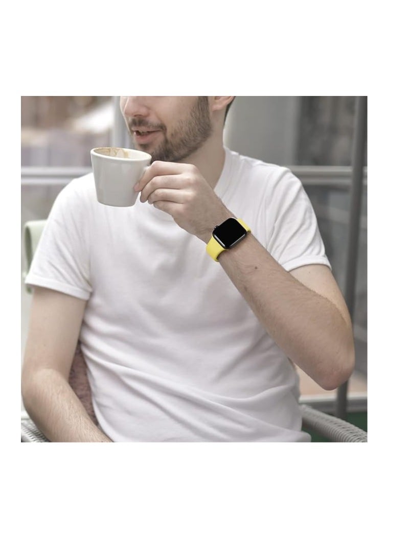 Strap Compatible with Apple Watch Band 49mm 45mm 44mm 42mm /46mm Breathable Silicone Sport Replacement Wristband Strap for iWatch Ultra/Ultra2 Series 9/8/7/6/5/4/3/2/1/SE/SE2 - Image 4