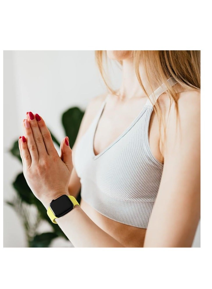 Strap Compatible with Apple Watch Band 49mm 45mm 44mm 42mm /46mm Breathable Silicone Sport Replacement Wristband Strap for iWatch Ultra/Ultra2 Series 9/8/7/6/5/4/3/2/1/SE/SE2 - Image 5