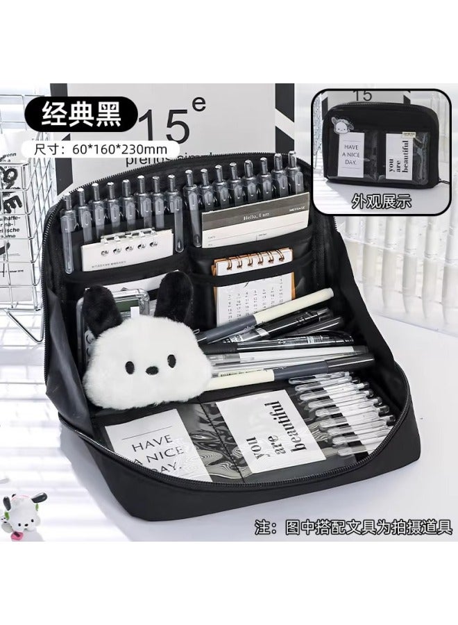 Panda Pencil Case For Primary School Students, High-looking Pencil Case For Children, Large-capacity Cute Pencil Case, High-end Fresh Stationery