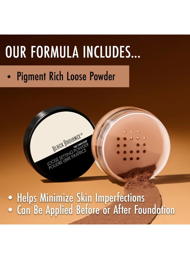 Black Radiance True Complexion Loose Setting Powder, Cocoa Kisses, 0.64 Ounce (Packaging May Vary) - Image 2