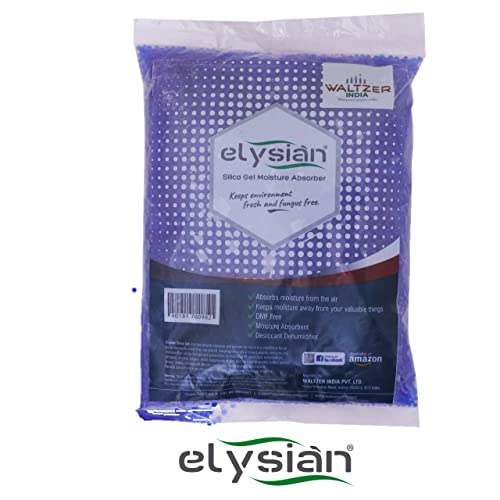 Elysian Blue Silica Gel Beads 1Kg | Self Indicating Desiccant Crystals (Blue to Pink) | Rechargeable Moisture Absorber for Cabinets, Electronics, Storage & Industrial Use - Image 2