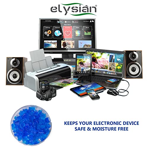 Elysian Blue Silica Gel Beads 1Kg | Self Indicating Desiccant Crystals (Blue to Pink) | Rechargeable Moisture Absorber for Cabinets, Electronics, Storage & Industrial Use - Image 3