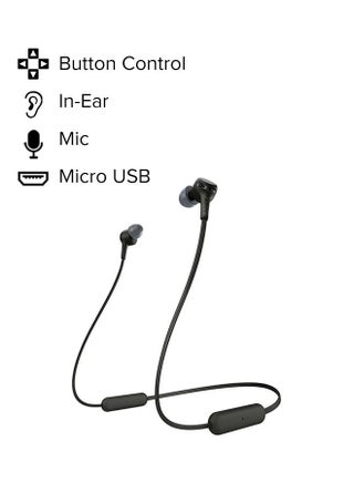 WI-XB400 Extra Bass Wireless In-Ear Headphones With Mic-Bluetooth Black - view 2