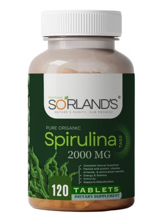 Sorland's Organic Spirulina Powder 120 Tablets (Complete Natural Superfood) free from addtives & fillers - pzsku/Z42D1071501CB97C9C47BZ/45/1750490420/42501f26-35a5-42d3-940c-6f44ada29faa