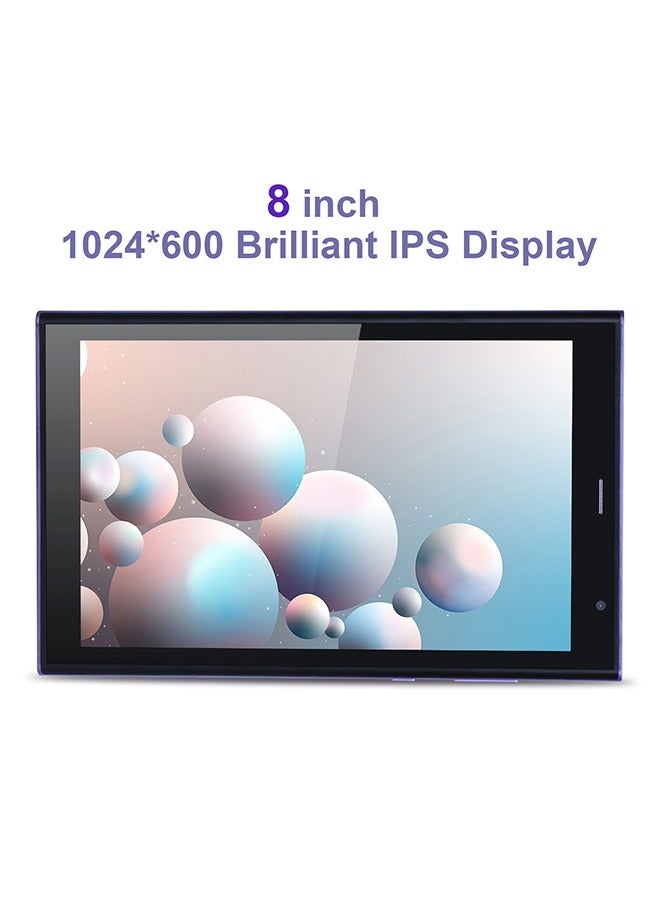C idea 8 Inch Tablet, Google Android 9.0 Dual Cameras 256GB Storage Long Battery Life  For Adults Teenagers CM822 Purple - Image 5