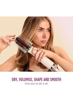 Shark Shark SmoothStyle Heated Brush and Comb with Heat-Resistant Storage Bag, Wet & Dry Modes, Hot Air Brush with 3 Temperatures, Smooth, Soft & Voluminous Finish For All Hair Types, Silk, HT212ME  - Image 3