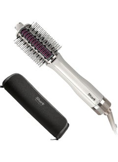 Shark Shark SmoothStyle Heated Brush and Comb with Heat-Resistant Storage Bag, Wet & Dry Modes, Hot Air Brush with 3 Temperatures, Smooth, Soft & Voluminous Finish For All Hair Types, Silk, HT212ME  - Image 1