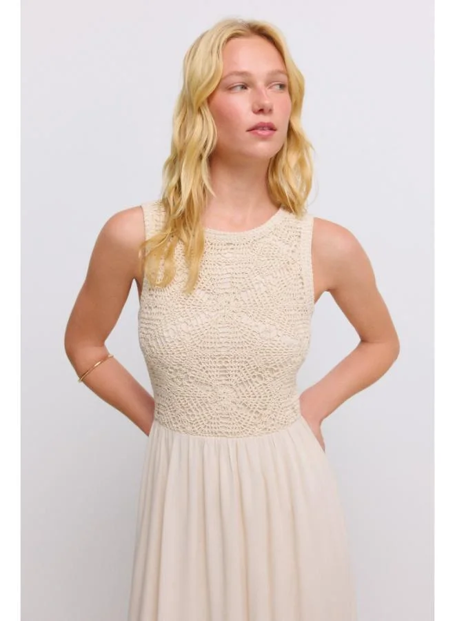 Springfield Crochet sleeveless dress