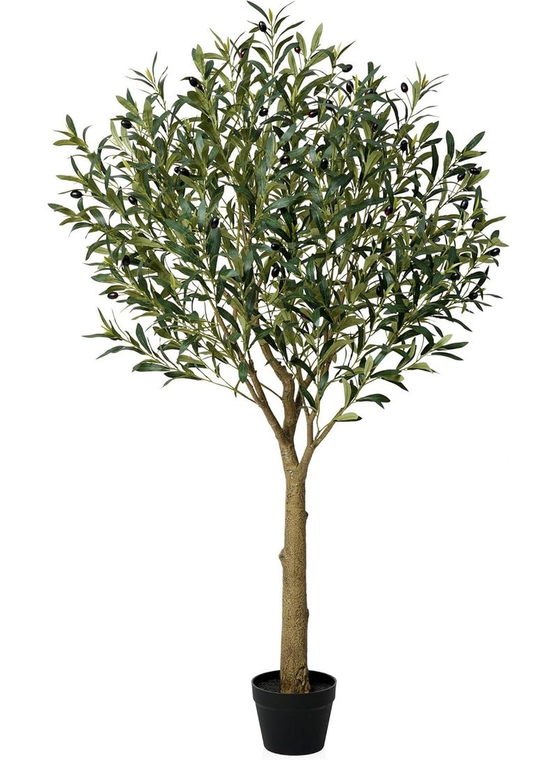 LATIFA Artificial Olive Tree 150 cm Artificial Plant UV-Resistant Decorative Artificial Plants for Living Room Office Bathroom as Artificial Tree - Image 1