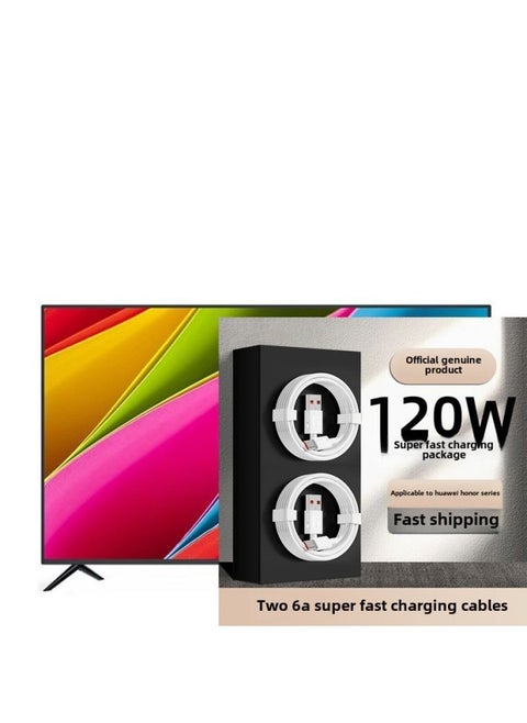 Super Fast Charge 120W Head For Huawei Glory P50mate60 Mobile Phone Charger 6A Data Cable Is Fully Compatible-Color:120w Safe Fast Charging Warranty For Three Years_super Fast Single Line 2.1m A Line 2 Pieces