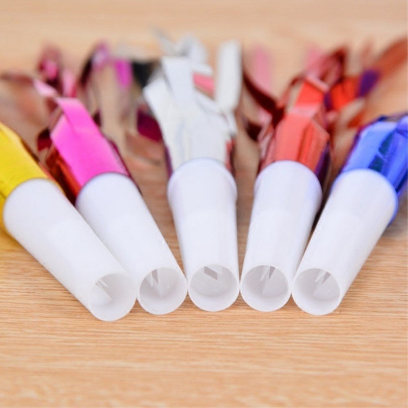 Honbay 30pcs Glitter Fringed Metallic Noise Maker Birthday, New Year Party Noisemaker, Blowouts Whistles Party Favors - Image 4