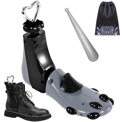 eachway Shoe Stretcher Women Men Professional Boot Stretcher Adjustable Width Length for Wide Feet (L (Wm's 11-14;men's 10-14) Grey1pcs) - Image 1