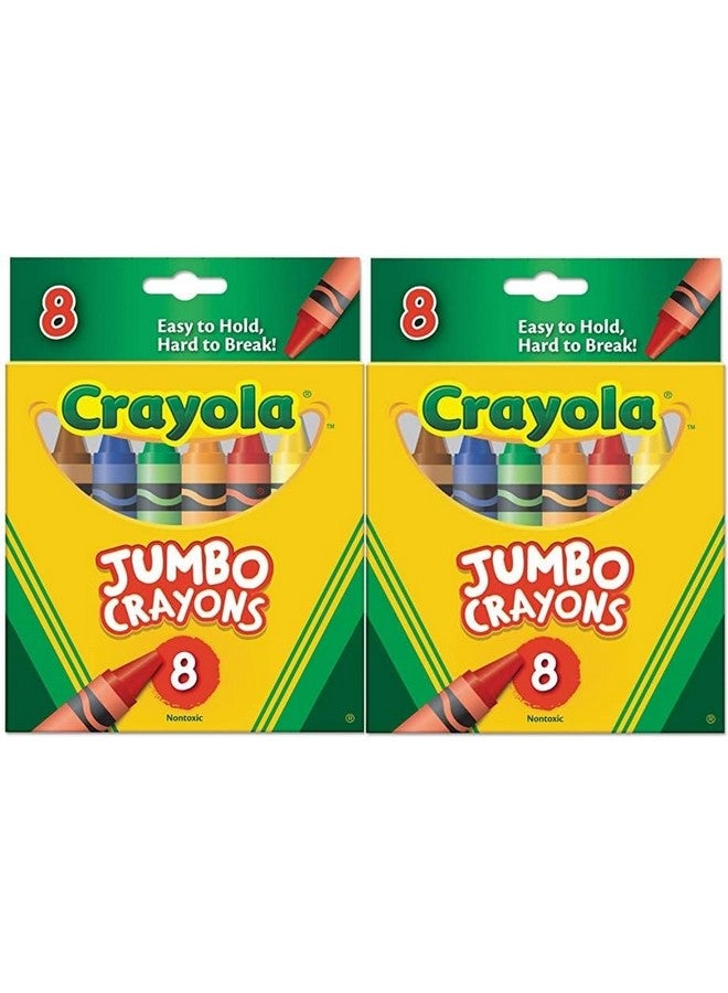 Crayola 8-Pack Crayons - Jumbo (So Big) Size Size, Pack of 2 - Image 2