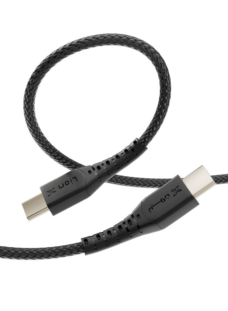 Lionx Cable Type C to Type C PD Fabric 1 Meter 60W Lion X - Image 2