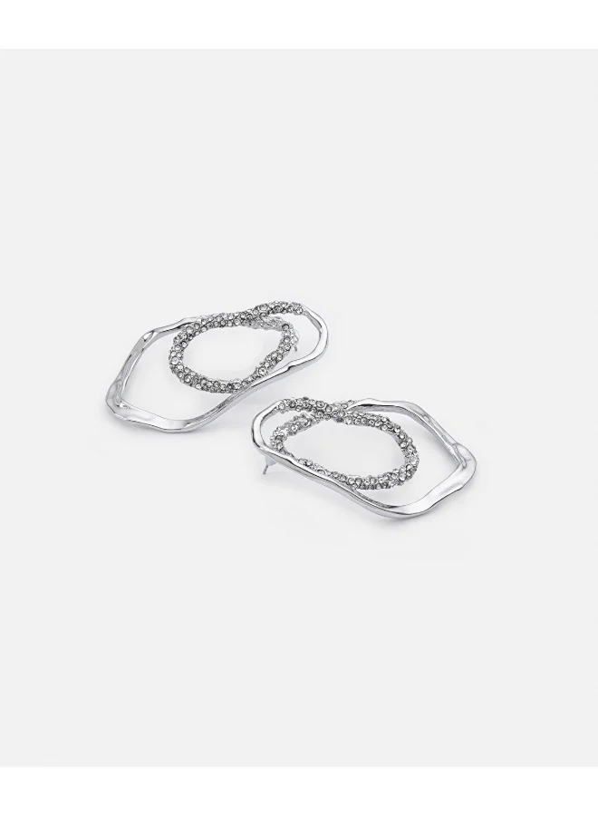 Intertwined Rhinestone Earrings