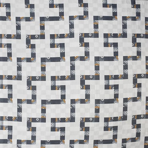 VOMZER 320 TC Cotton Feel All Around Elastic Fitted Bedsheets King Size, Premium Fitted Bedsheets King Size for Double Bed with 2 Pillow Covers, Size- 78” x 72” (White Lines) - Image 4