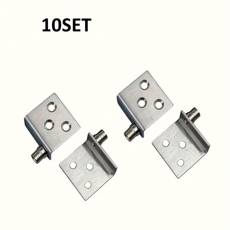 10 Sets Concealed Hinges Cabinet Door Up Down Rotating Shaft Wood Furniture - Image 5