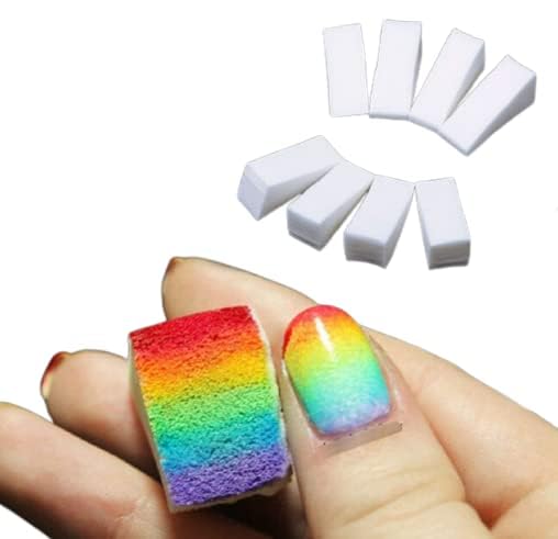 Generic HStyle store 10 pcs Diy Creative Gradient Nail Art Sponge Gradient Nails Soft Sponges For Color Nail Acrylic Nail Accessories  - Image 5