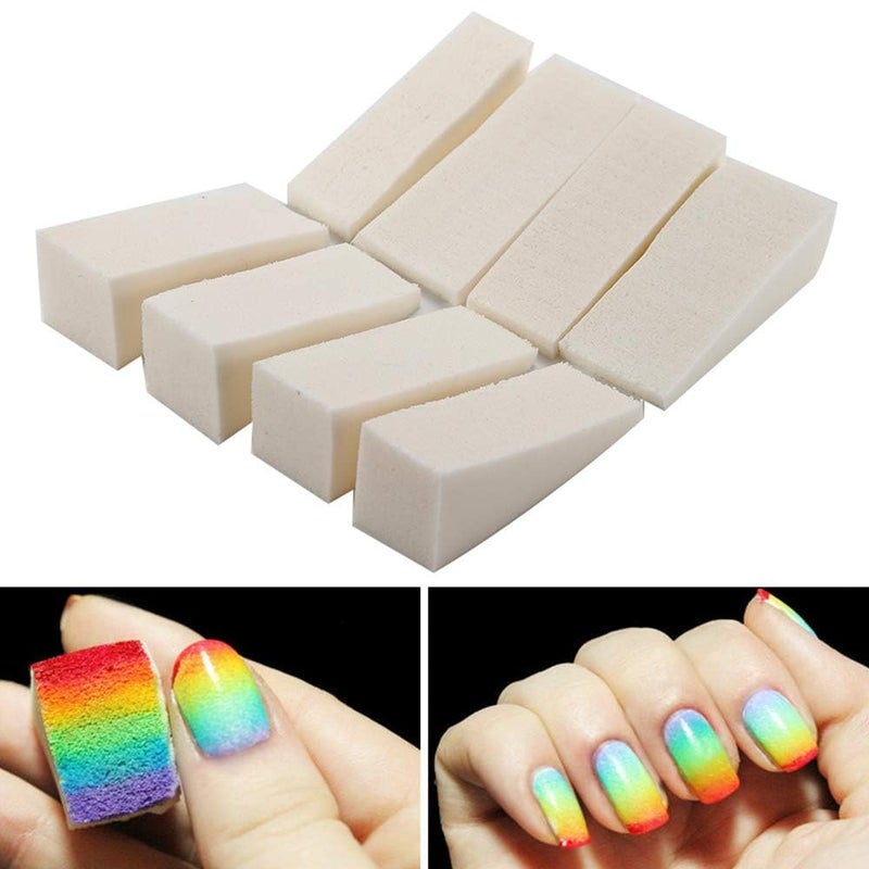 Generic HStyle store 10 pcs Diy Creative Gradient Nail Art Sponge Gradient Nails Soft Sponges For Color Nail Acrylic Nail Accessories  - Image 1