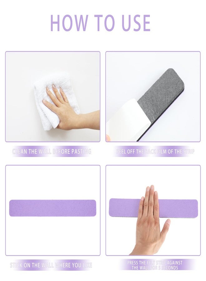 Henandou Bulletin Board Cork Board Cork Boards for Walls Cork Board for Office Pin Board Bulletin Boards for Walls (Light Purple) - Image 4