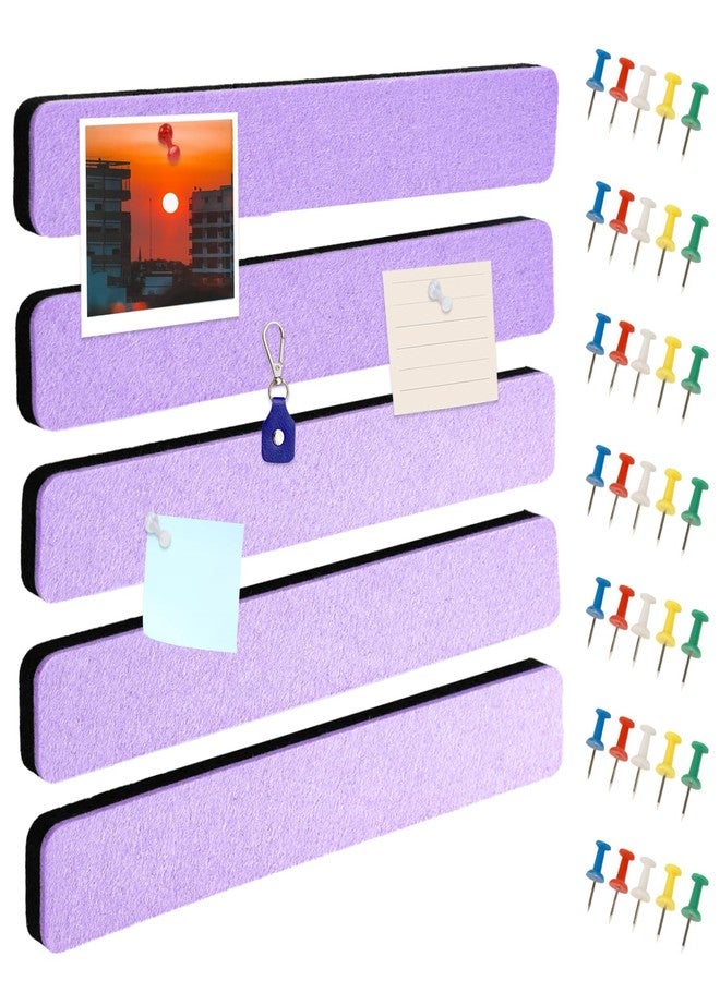 Henandou Bulletin Board Cork Board Cork Boards for Walls Cork Board for Office Pin Board Bulletin Boards for Walls (Light Purple) - Image 1
