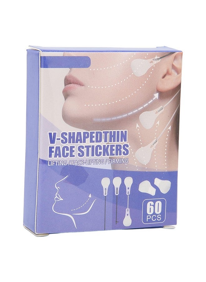 دايني 60 قطعة شريط شد الوجه مقاوم للماء على شكل حرف V رقعة شد الوجه شريط لاصق للرقبة والعين للنساء جمال الوجه - Image 1
