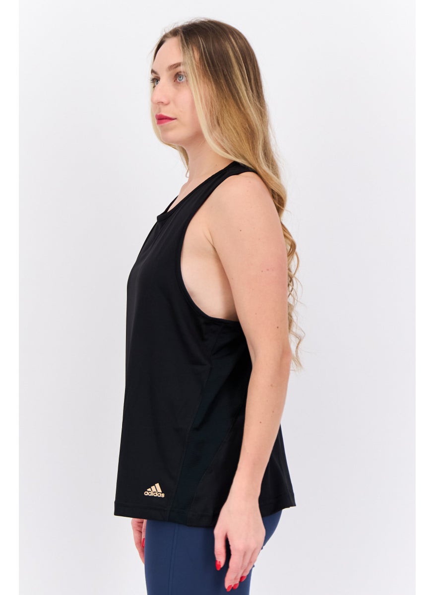 Adidas - Women Sportswear Fit Sleeveless Training Tank Top, Black - Image 1