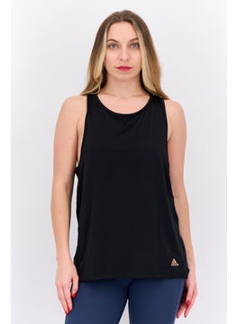 Women Sportswear Fit Sleeveless Training Tank Top, Black