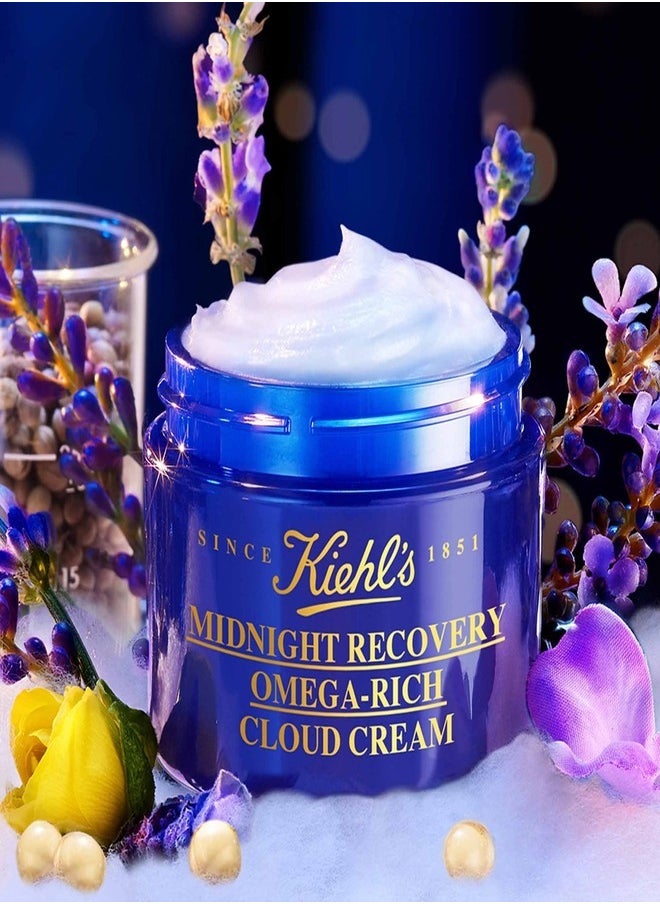 Kiehl's - Kiehl's Midnight Recovery Omega Rich Cloud Cream 0.5 Oz / 14 Ml Sealed - Image 1