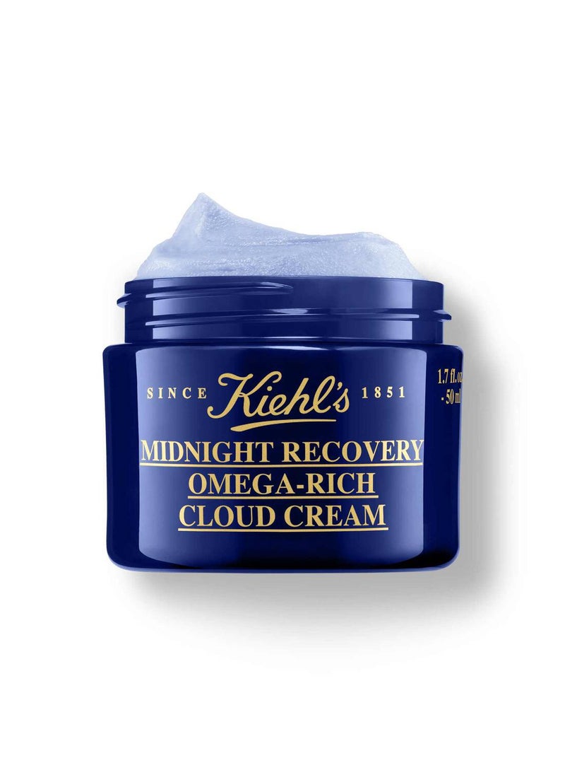 Kiehl's - Kiehl's Midnight Recovery Omega Rich Cloud Cream 0.5 Oz / 14 Ml Sealed - Image 1