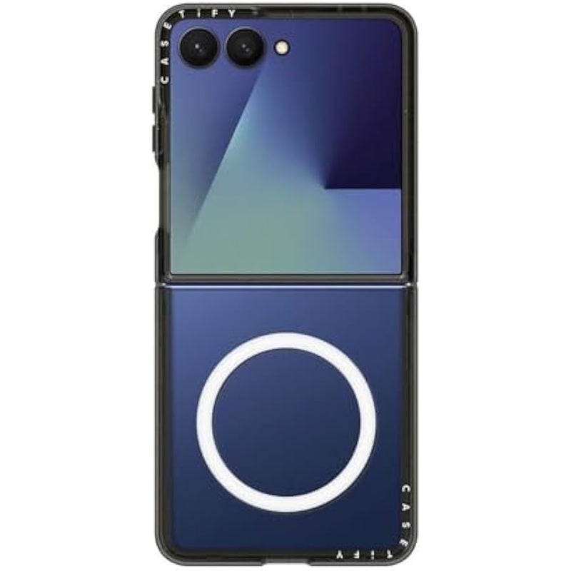 Casetify Impact Magnetic Case Case for Galaxy Z Flip 7 【Compatible with Magsafe】 - Clear Black - Image 1