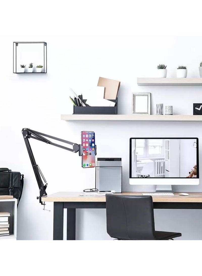 DUSALA Flexible Arm Smartphone Stand 360° Rotation Anti-Slip Stability Tabletop Bed - Image 2