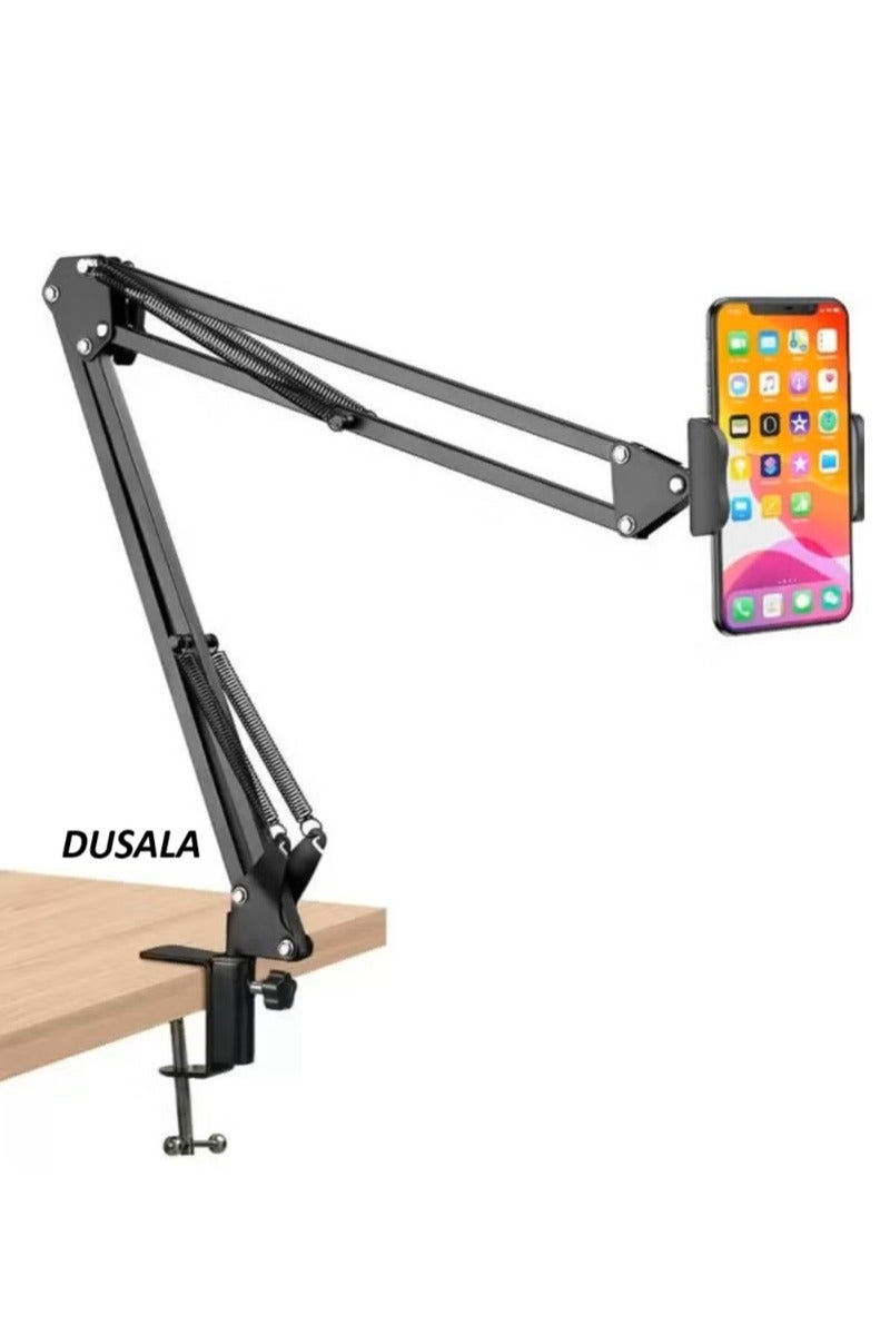 DUSALA Flexible Arm Smartphone Stand 360° Rotation Anti-Slip Stability Tabletop Bed - Image 1