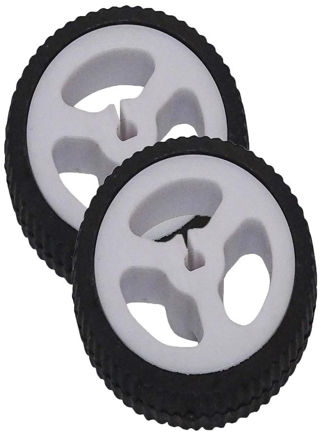 SquEqu 4 Pack Micro N20 Gear Motor Wheels with Rubber Tire D-Hole 3mm Shaft Wheel for Mini Micro N20 Gear Motor Speed Reduction Gearbox Motor DIY Robot RC Car Truck Small Construction Vehicle - Image 3
