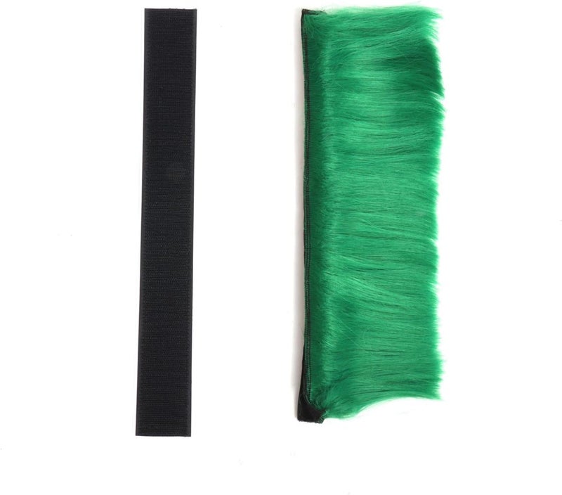 PAXLAMB Grass Green Mohawk Wig for Helmets - Fun Hairpiece for Cycling, Skiing, and Cosplay - Image 4