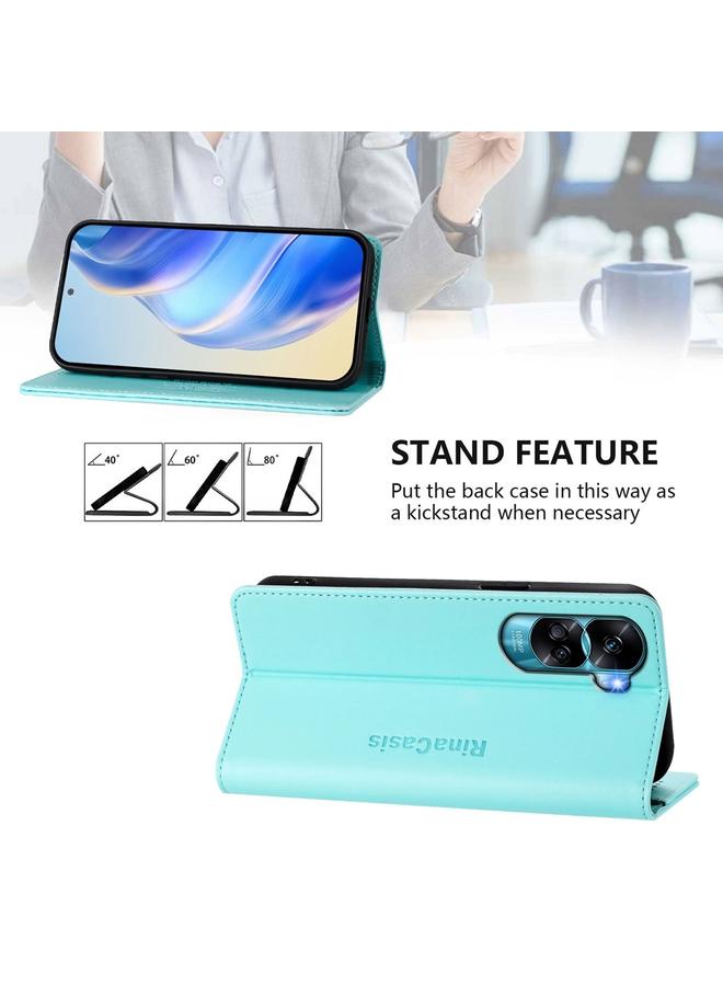 زبون جراب لهاتف Honor 90 Lite / Honor X50i RC01، جراب هاتف جلدي مزدوج الطي مزود بخاصية الشفط المغناطيسي بتقنية RFID - Image 4