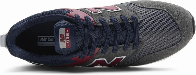 New Balance Men's Anthracite Claret Red Casual Sneakers MS009ANB V2