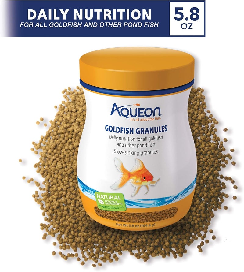 Aqueon Goldfish Fish Food Slow Sinking Granules, 5.8 Ounce, 100106053 (Pack of 2) - Image 2