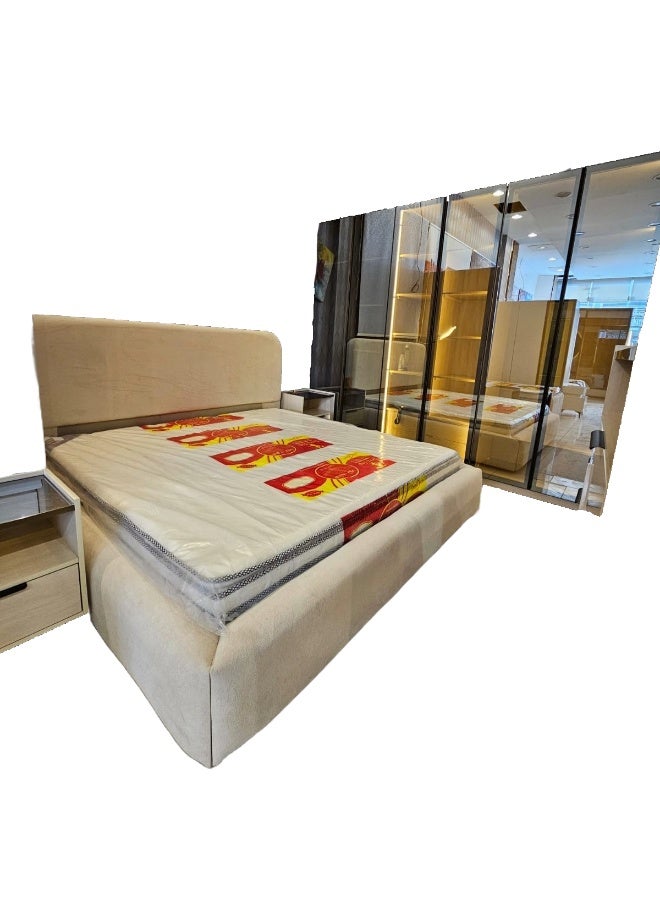 Mardod Saudi Bedroom With Wardrobe Made of Thai MDF Wood MS_BR_0037 - Image 1