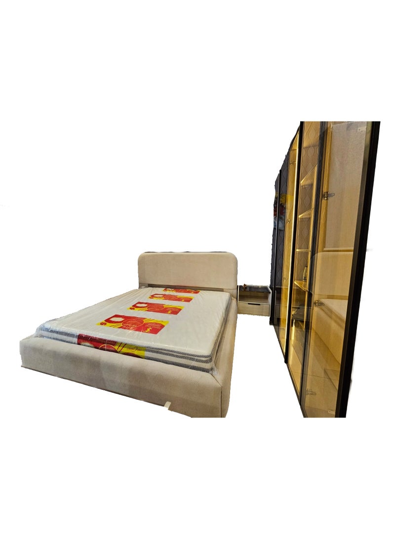 Mardod Saudi Bedroom With Wardrobe Made of Thai MDF Wood MS_BR_0037 - Image 2