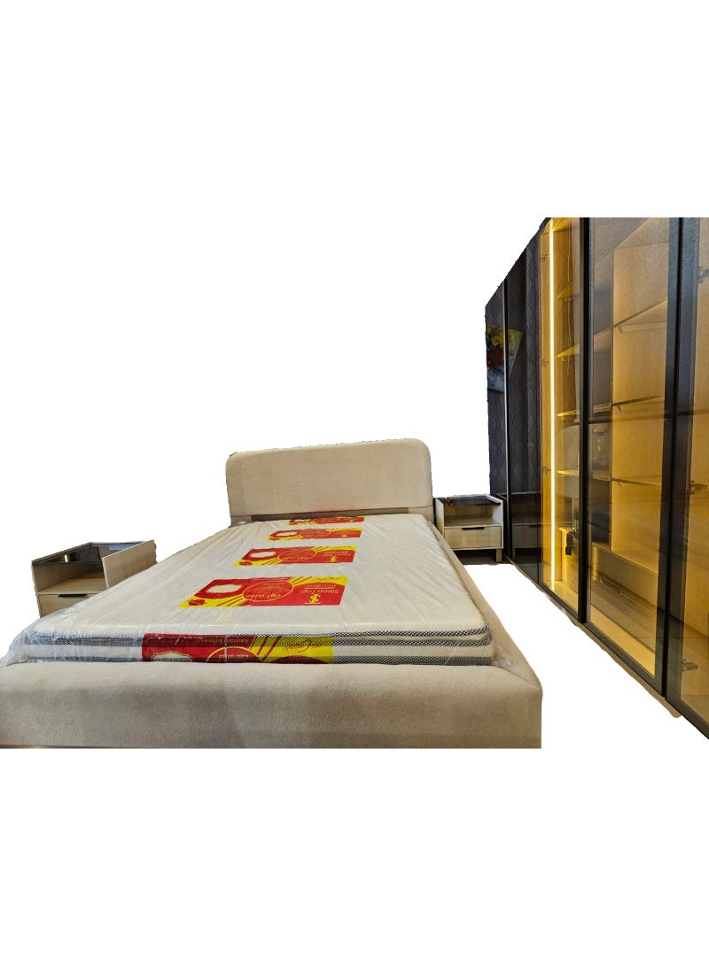 Mardod Saudi Bedroom With Wardrobe Made of Thai MDF Wood MS_BR_0037 - Image 4