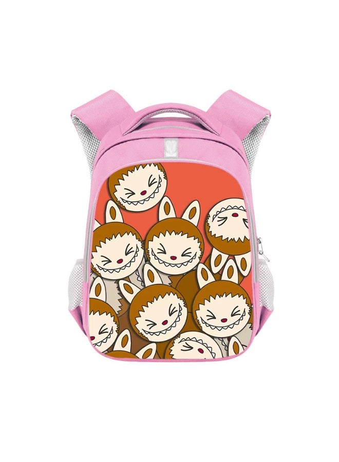 Labubu Backpack Student Large Capacity High-end Backpack Children's Wear-resistant Polyester Backpack 36*26*13CM - Image 1