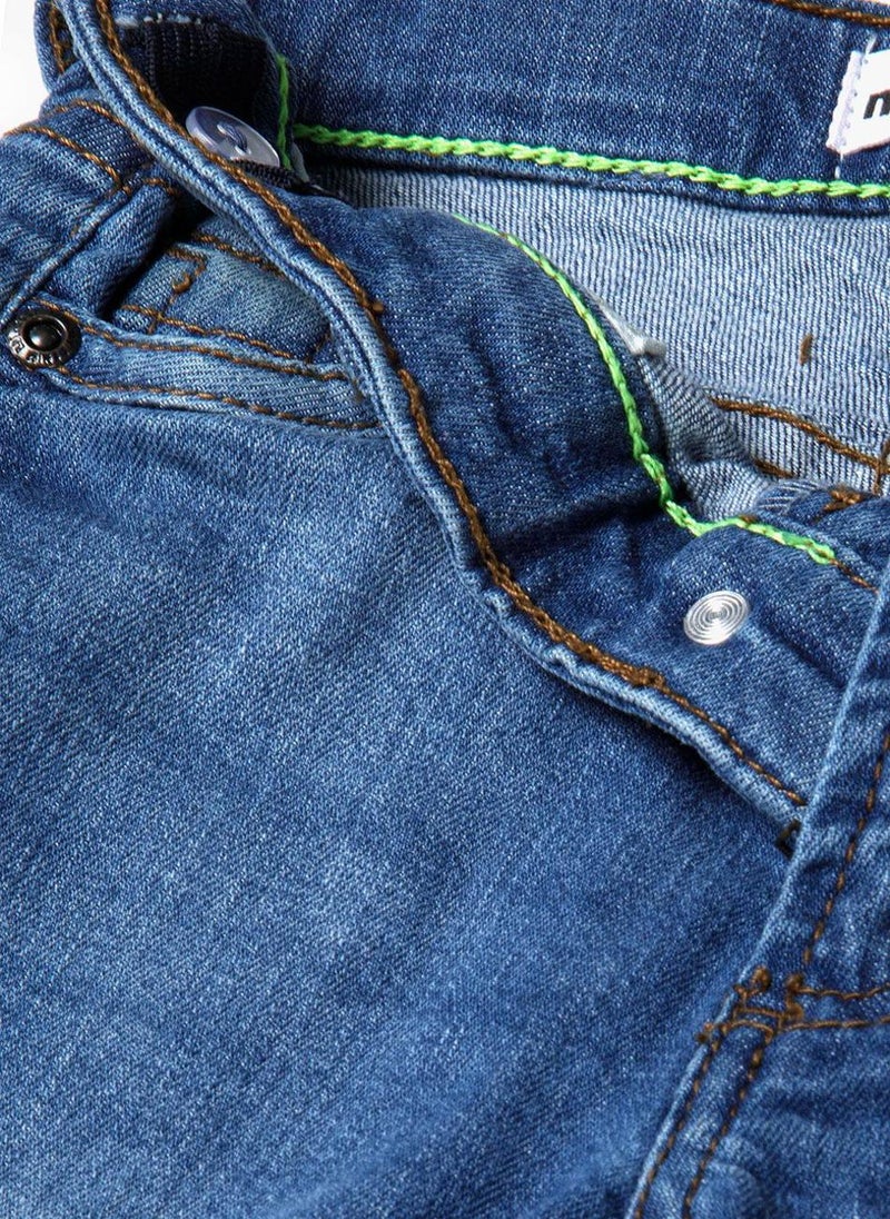 MINOTI Teen Stretch Denim Jeans with Classic Five-Pocket Design - Image 3