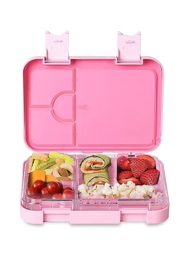 Arabest Lunch Box Kids, Bento Box Adult Lunch Box, 4/6 Compartment Bento Lunch Box, Food Containers for School/Work/Travel/Picnic, Leak-Proof, Reusable ,BPA-Free ,Microwave Dishwasher (pink) - Image 5