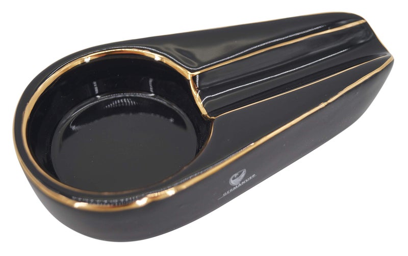 GERMANUS Cera Cigar Ashtray  Black
